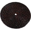 Khanda BLACK Dyed Rattan Pot Holder Large 300043