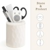 Mkono Plush Lined Eyeglasses Holder Protective Glasses Holder Stand Case