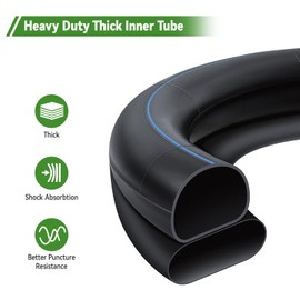 Heavy Duty 18X8.50-10 Inner Tube, 18/18.5X8.50-10 Tube with TR13 Staight Valve Stem Compatible with Most 20x8-10, 20x10.00-10, 18x9.50-10 Yard Tractors Lawn Mower Quad Bikes Tires and More 2 Pcs