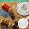 M METERXITY Plastic Snap Buttons, 2 Yards Plastic Snaps, Polyester