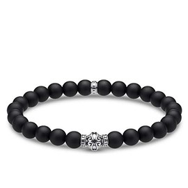 Thomas Sabo A1942-704-11 Bracelet Ornament Black 925 Sterling Silver, Precious metal, Glass