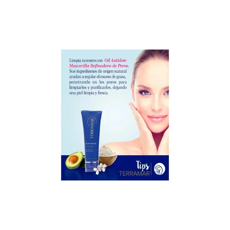 Terramar Oil Antidote Mascarilla Facial Deep Pore Cleansing Clay Mask