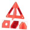 Mobestech 1set Sturdy Plastic Safety Triangle Car Warning Sign for