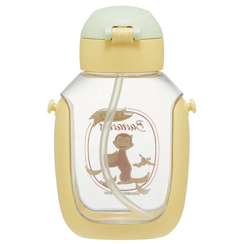 Skater PDSH6DX-A Curious George Water Bottle with Straw, 18.9 fl