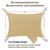 Shade&Beyond Rectangle Sun Shade Sail 12'X20'Sand Permeable Canopy Sand for