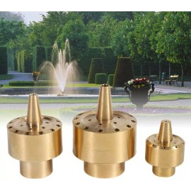 EasyPro 3/4" Inlet Bronze 3 Tier Spray Fountain Nozzle - 3TN07 up to 11'+ Tall
