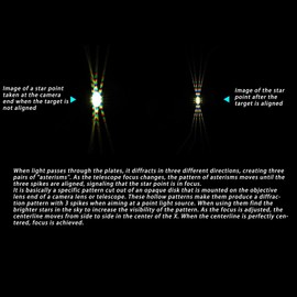 Telescope Focusing Mask, Bahtinov Focusing Mask, Aluminum Alloy Bahtinov Mask, Universal for Astronomical Telescopes with Outer Diameter of 84 to 115mm