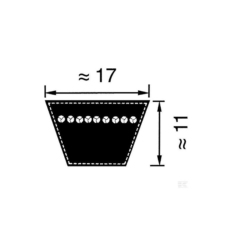 Classic Fan Belt 17 x 975