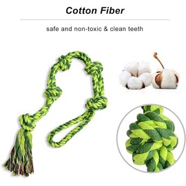 SHARLOVY Dog Toys for Large Dogs and Aggressive Chewers, Indestructible XL Durable Dog Toy,5-Knot Rope Tug,Heavy Duty Chew Sturdy Cotton Knot Rope Toy for Large Breed Dogs