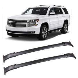 LUJUNTEC Aluminum Roof Mounted Roof Rack Cross Bar Set Fit For 2015-2020 G-MC Yukon/Tahoe/Suburban/C-adillac Escalade Top Rail Carries Luggage Carrier