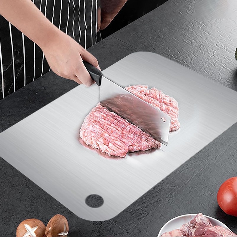 Titanium Cutting Board, tablas para picar cocina, 304 Tabla de
