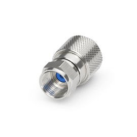 sonero, F-Stecker für Sat-Kabel, Antennen-Kabel, Koaxial-Kabel mit ⌀ 6,5 - 7,5 mm, einfache Selbst-Konfektionierung, chrom, 8er-Set