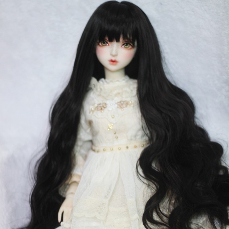 Ball Jointed Doll Wig Curly Soft Heat Resistant Trimmable Soft