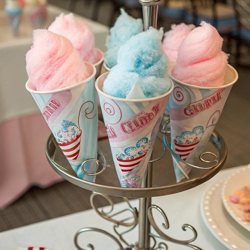 Nostalgia FSCC8 Cotton Candy Party Kit 3 Flavors, 4 Reusable