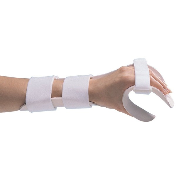 Rolyan Splinting Material Sheet, Functional-Position Hand Splint, Left, Medium, Deluxe Model, Includes Self-Adhesives Strap Kit, Single Sheet