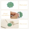 Green Wax Seal Stickers for Envelopes, 50 Pcs Envelope Seal