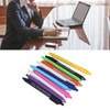 11Pcs Press Ballpoint Pen Colorful Shell 0.5mm Ballpoint Pen Black