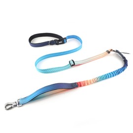 QQPETS Hands Free Dog Leash, Adjustable Waist Leash for Dog Walking, Versatile Crossbody Bungee Dog Running Leash with Car Seat Belt Buckle for Medium and Large Dogs