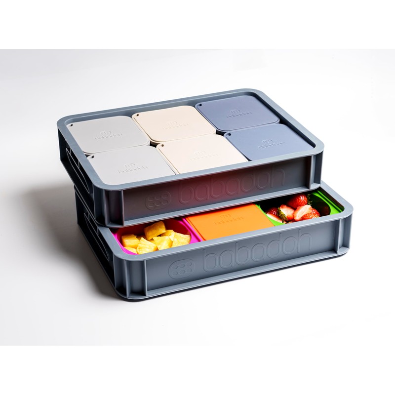 Babadoh Pizza Dough Trays & Walnut Board Set – Includes