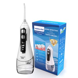 Waterpulse Water Flosser Taşınabilir Şarjlı Masajlı Diş/Protez Bakım ve Ağız Duşu (W580-Beyaz)