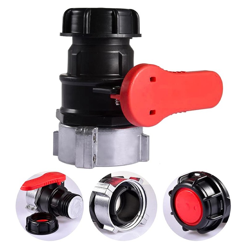 STEEIRO IBC Adapter Ball Valve Tank Replacement Ball Valve Stop