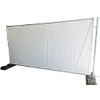 BAUZAUNWELT Construction Fence Tarpaulin White – Dimensions: 3410 x 1760