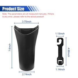 LAINLOY Car Umbrella Holder, Portable Trash Bucket Hook for Headrest, Waterproof Leakproof Car Umbrella Stand Rack, Car Trash Can, Car Organizer Interior Accessories for Vehicle, Home, Office (2PCS)