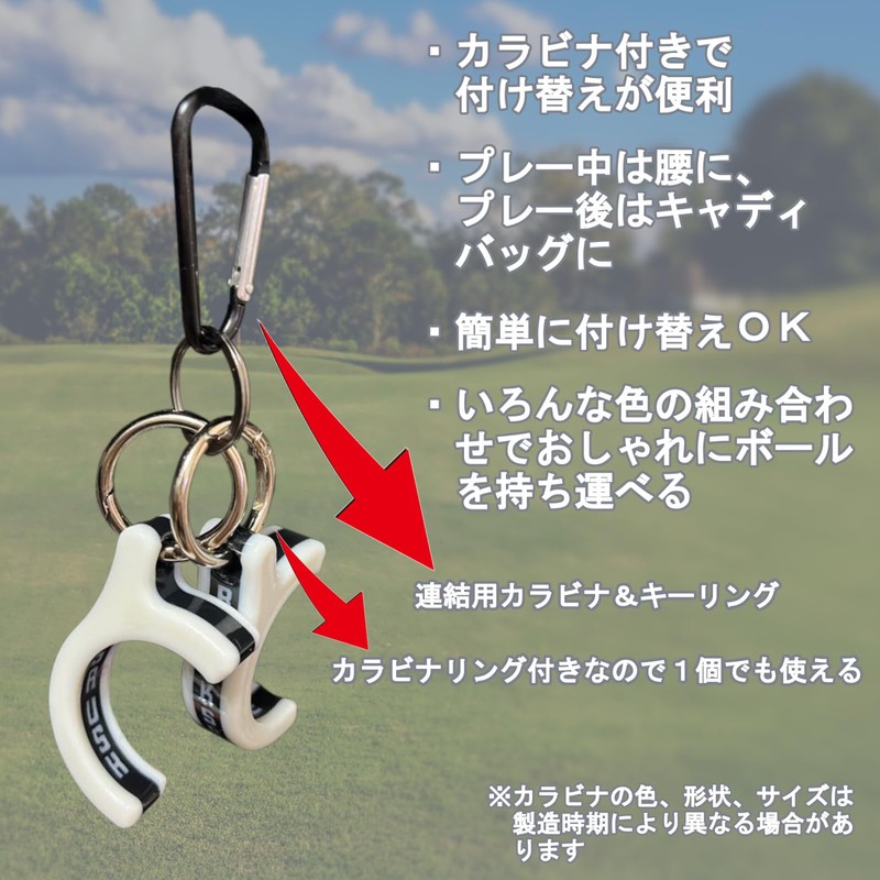 BacksRush Golf Ball Hanger Golf Ball Hanger with Carabiner -