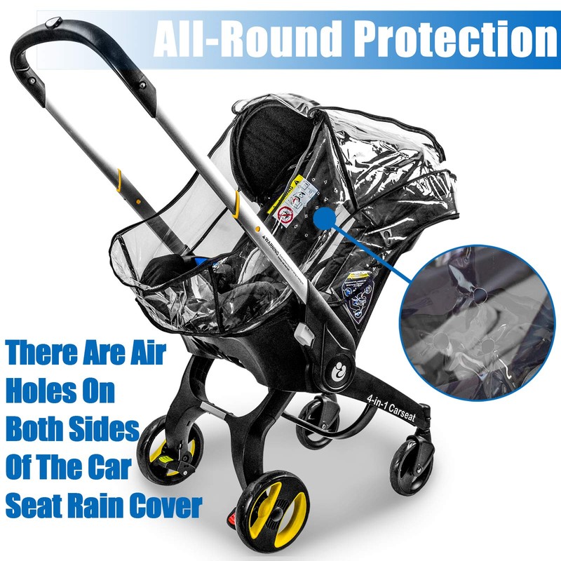 Car Seat Rain Cover,Food Grade EVA,Universal Baby Stroller Accessory for