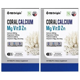Enget Origin Coral Calcium Magnesium Vitamin D Zinc 2 Boxes 2 Month Supply / 엔젯오리진 코랄 산호 칼슘 마그네슘 비타민D 아연 2박스 2개월분
