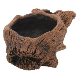 Kisangel Vintage Root Flower Pot Driftwood Planter Stylish Concrete Planter for