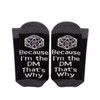 PXTIDY RPG Gaming Socks Dungeons Gift Because I'm the DM