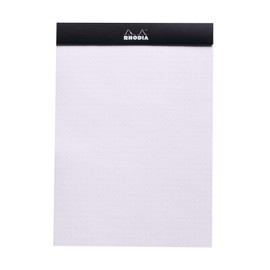 Rhodia 16559C DotPad Block (DIN A5, Dot Grid, 14.8 x 21 cm, 80 sheets) 1 piece black