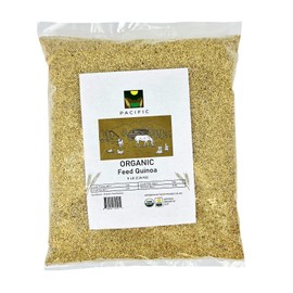 Pacific Organic Petfood Organic Feed Quinoa| Rich with Fiber & Minerals | USDA and CCOF Certified | Packed in USA | 5Lbs