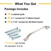 BEROSSA 10 Pack 5 Inch, Brushed Nickel Drawer Pulls Satin