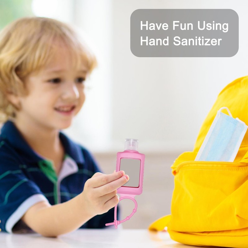 JRINYE 4 Pack Travel Size Bottles with Silicone Keychain Empty