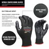 LINCONSON 12 Pack Extreme Grip Lightweight Nitrile Coated Construction &