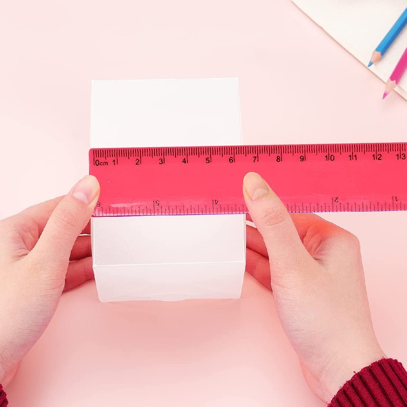 Set of 4 Children's Coloured Rulers Primary School Plastic Ruler