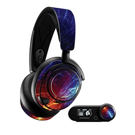MightySkins Glossy Glitter Skin Compatible with SteelSeries Arctis Nova Pro - Color Lightning | Protective, Durable High-Gloss Glitter Finish | Easy to Apply and Change Styles | Made in The USA