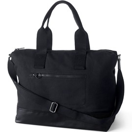 Lands' End Print Canvas Weekender Black One Size