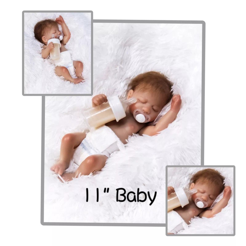 Reborn Micro Preemie Bottle w/No Hole Nipple For Reborn/Silicon