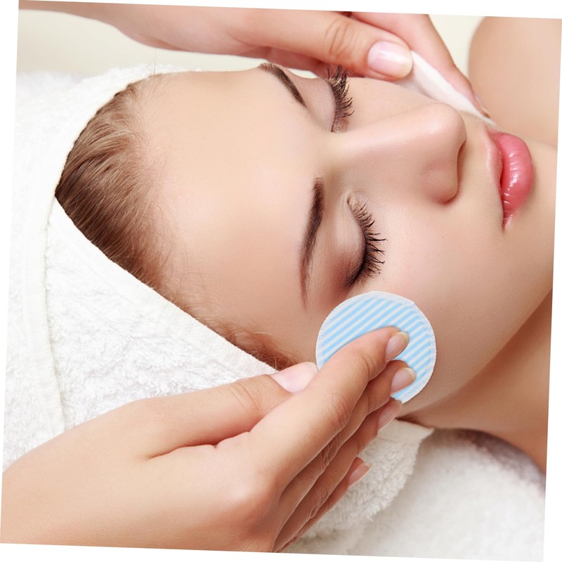 Mikinona 8pcs Reusable Makeup Remover Pads Exfoliating Cleansing Puff Bamboo