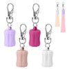 Mikovivi 4pcs Keychain Cap for Summer Fridays, Portable Lipgloss Keychain
