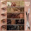 Eyebrow Pencil, Microblading Eyebrow Pen with Angled Brush, 2-in-1 Eye