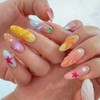 Summer Ocean Theme Nail Art Stickers, 5D Self-Adhesive Fish and