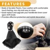 Partuto 6 Speed Manual Gear Shifter Knob with Cover -