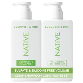 Native El Champú y Acondicionador Contienen Ingredientes Derivados Naturalmente  Todo Tipo de Cabello Color y Tratado de Fino A Seco Dañado, Libre de