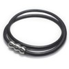 [Elg] Real Leather Necklace (CRAFT) Black EGLN101 M (49 cm)