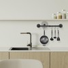 Livabber Industrial Pipe Towel Bar, Rustic Iron Decor Bathroom Hardware