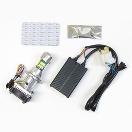 PROTECH 65001 LED Headlight Bulb (H4-Hi/Lo 30w 6000K) Universal Short Heatsink